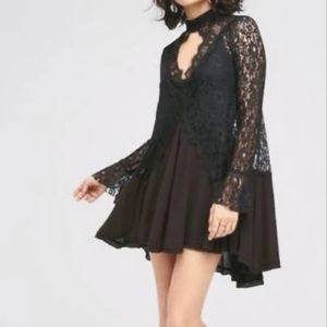 Free People Tell Tale Lace Tunic Dress